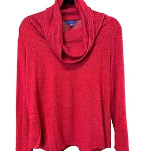 Apt. 9 Vibrant Red Cowlneck Sweater Size PXL